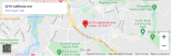 A map of the location of a business.